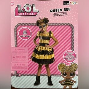LOL Surprise Deluxe Child Costume Queen Bee Size large (10-12)New